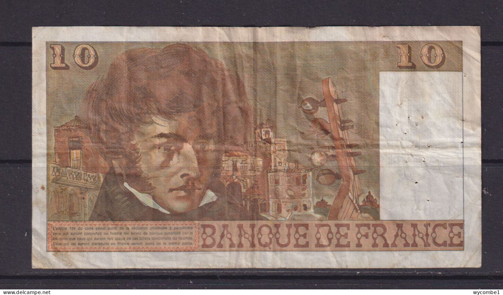 FRANCE - 1975 10 Francs Circulated Banknote - 10 F 1972-1978 ''Berlioz''