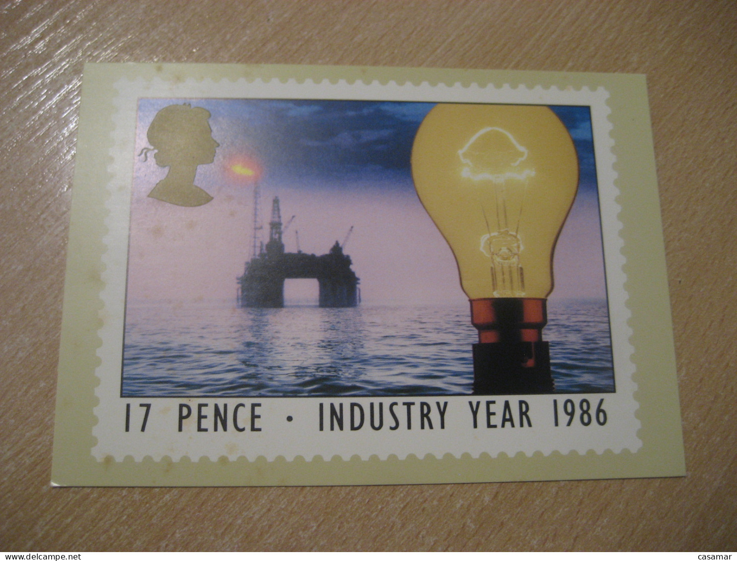 LONDON 1986 Energy Industry Petroleum Oil Gas Mineral Minerals PHQ Card ENGLAND Mineraux Geology - Minerals