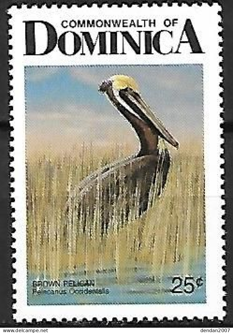 Dominica -  MNH ** 1987 :   Brown Pelican  -  Pelecanus Occidentalis - Pelícanos