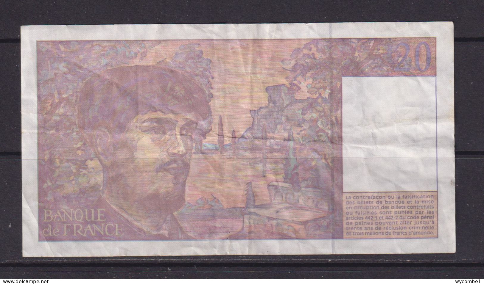 FRANCE - 1997 20 Francs Circulated Banknote - 20 F 1980-1997 ''Debussy''