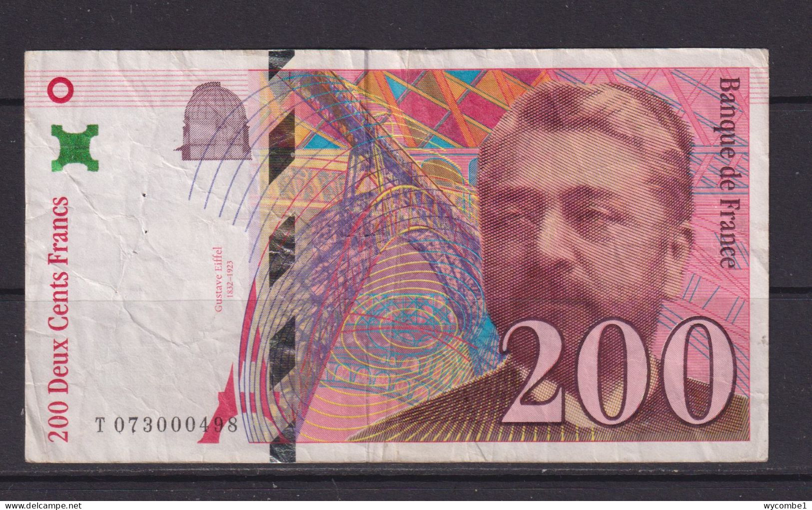 FRANCE - 1999 200 Francs Circulated Banknote - 200 F 1995-1999 ''Eiffel''