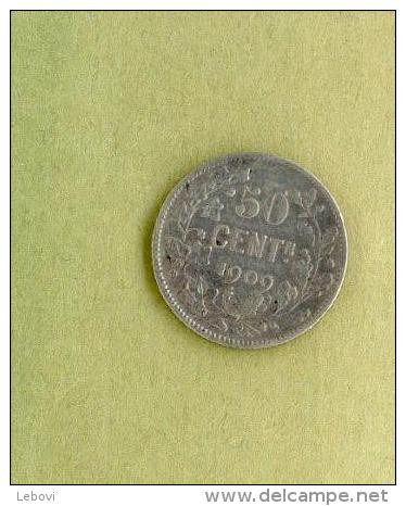 LEOPOLD II - 50 Centimes 1909 FL - 50 Cents