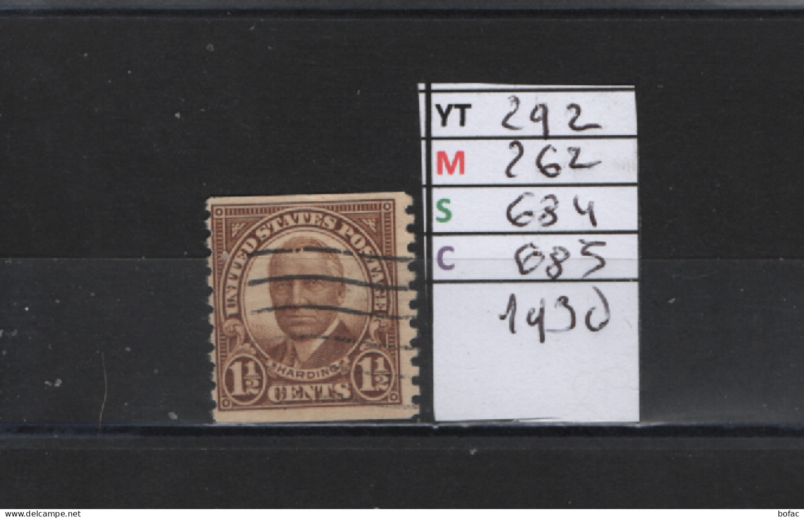 PRIX FIXE Obl 292 YT 262 MIC 684 SCO 685 GIB Harding 1930 1931 Etats Unis 58/09 Dentelé 2 Cotés - Used Stamps