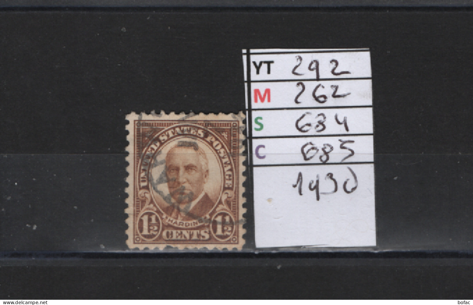 PRIX FIXE Obl 292 YT 262 MIC 684 SCO 685 GIB Harding 1930 1931 Etats Unis 58/09 Dentelé 2 Cotés - Used Stamps