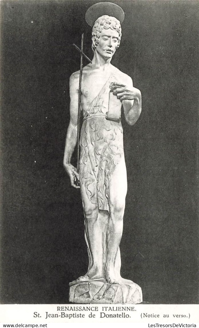SCULPTURES - Renaissance Italienne - Saint Jean-Baptiste De Donatello - Carte Postale Ancienne - Sculptures