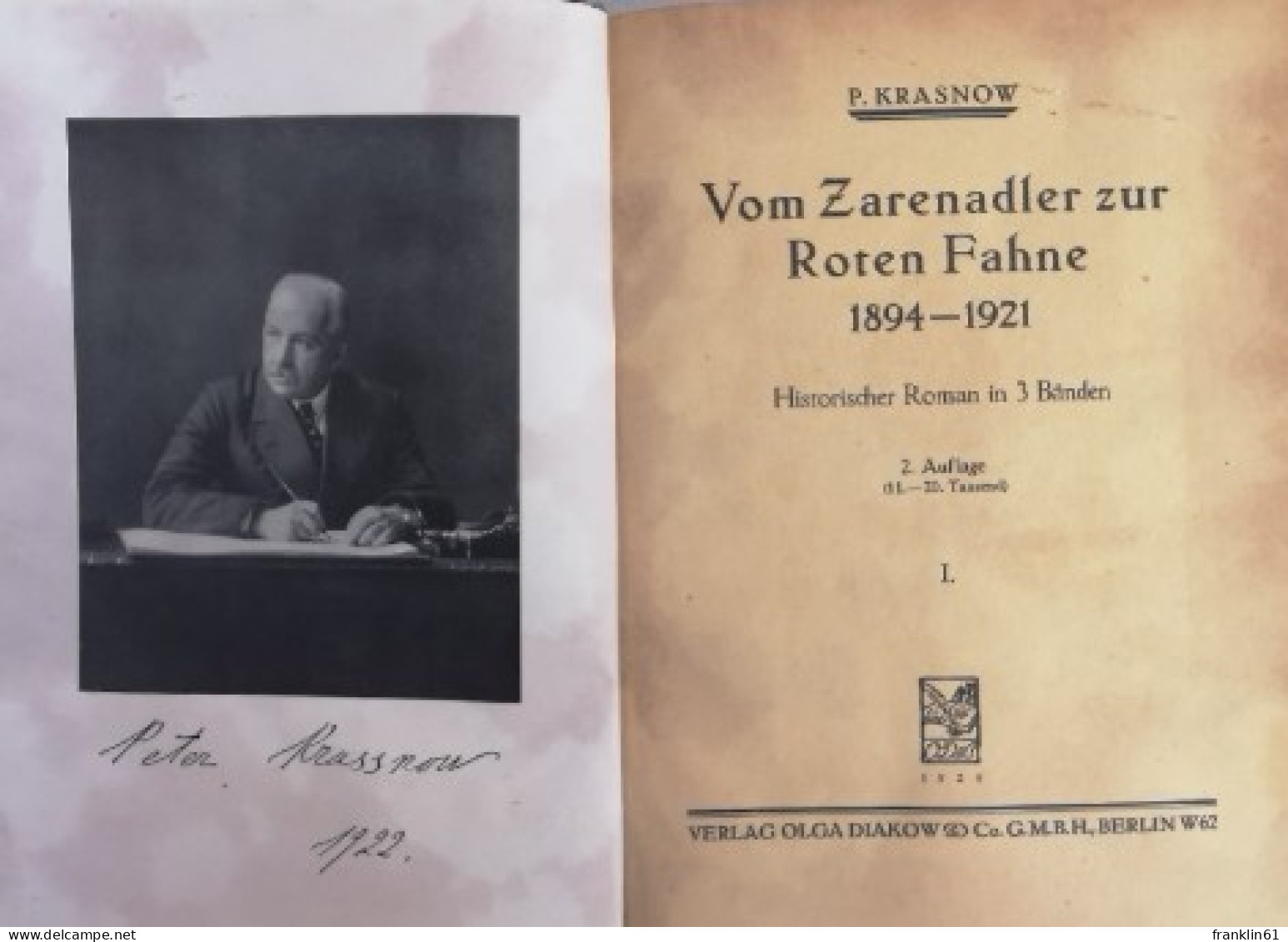 Vom Zarenadler Zur Roten Fahne. Historischer Roman In 3 Bänden. - Unterhaltungsliteratur