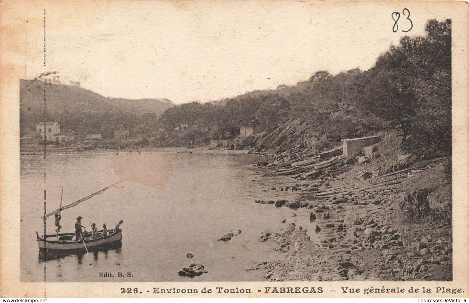 FRANCE - Environ De Toulon - Fabregas - Vue Générale De La Plage - Carte Postale Ancienne - Toulon