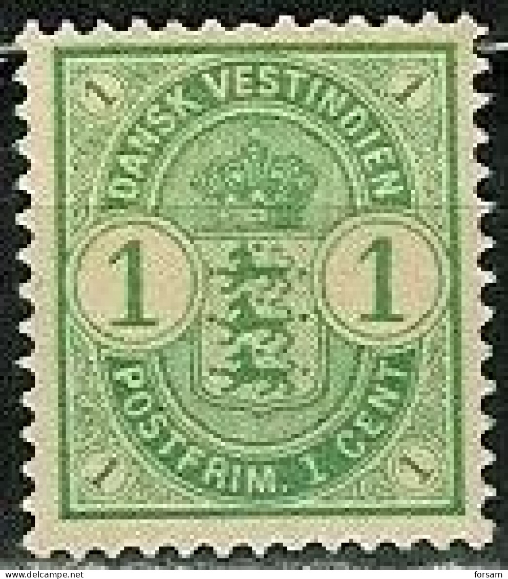 DANISH WEST INDIA..1900..Michel # 21..MH. - Danimarca (Antille)