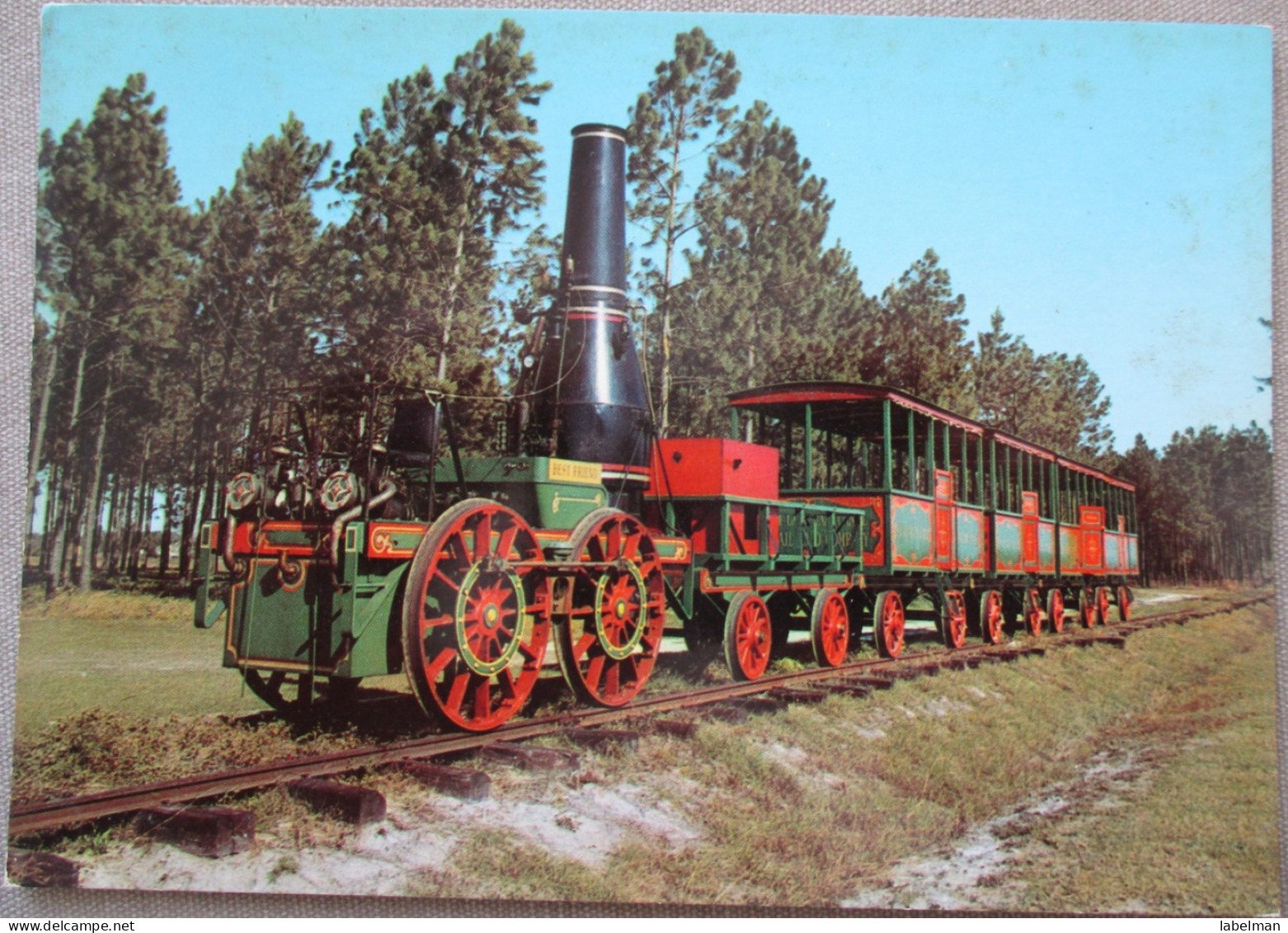 USA AMERICAN LOCOMOTIVE LOCO TRAIN RAIL 1830 CHARLESTON SOUTH CAROLINA POSTCARD CARTE POSTALE POSTKARTE ANSICHTSKARTE - Long Beach