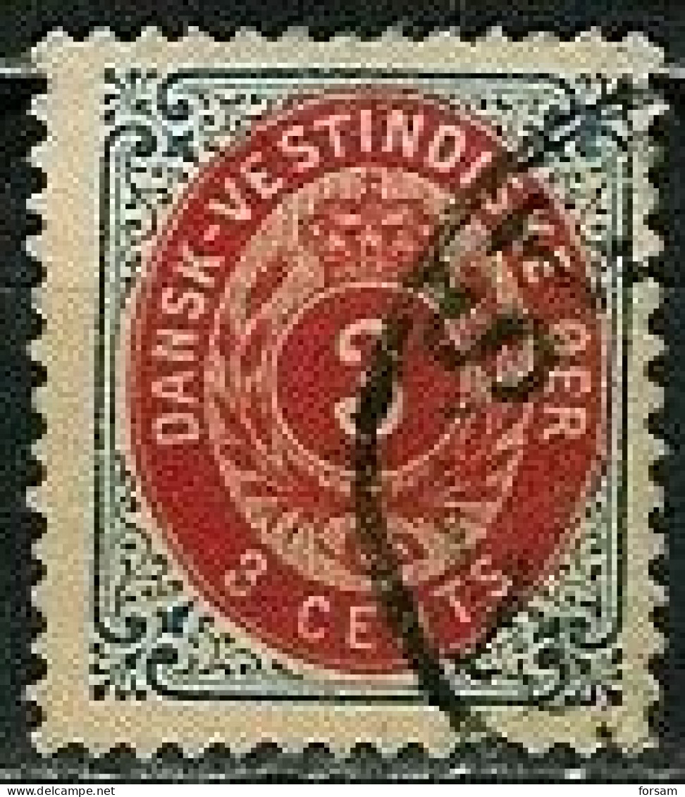 DANISH WEST INDIA..1896..Michel # 17..used. - Danemark (Antilles)