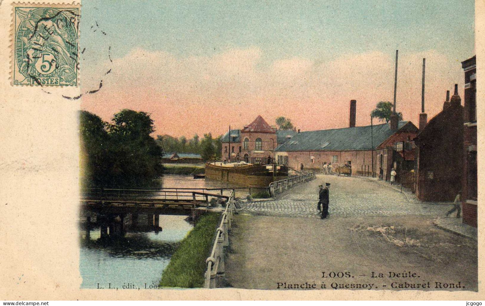 LOOS  La Deule  Planché à Quesnoy. Cabaret Rond. - Loos Les Lille