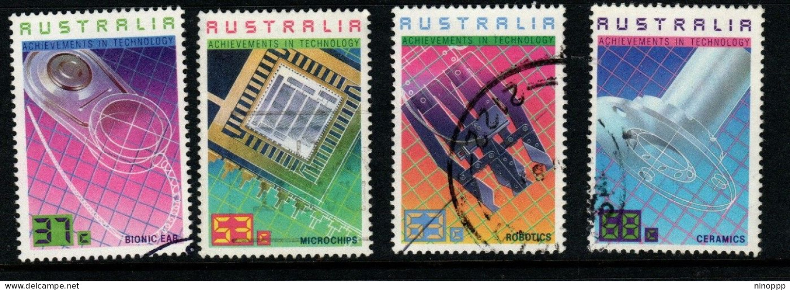 Australia ASC 1090-93 1987 Technoloy,used - Gebraucht