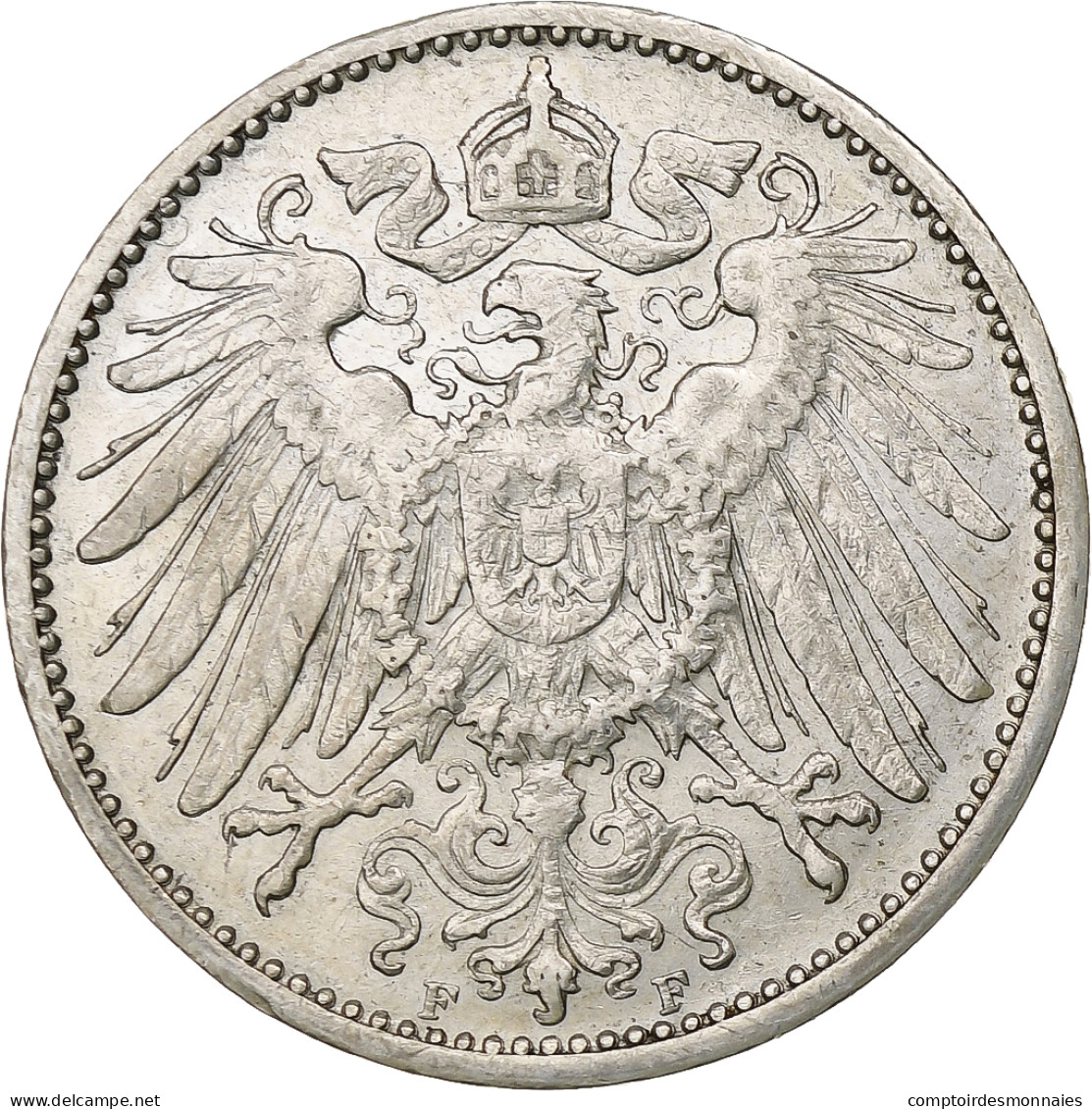 Empire Allemand, Wilhelm II, Mark, 1911, Stuttgart, Argent, TTB, KM:14 - 1 Mark