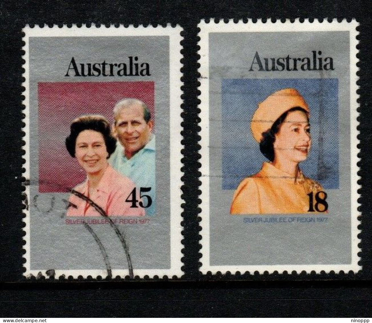 Australia ASC 682-3  1977 Silver Jubilee,used - Used Stamps