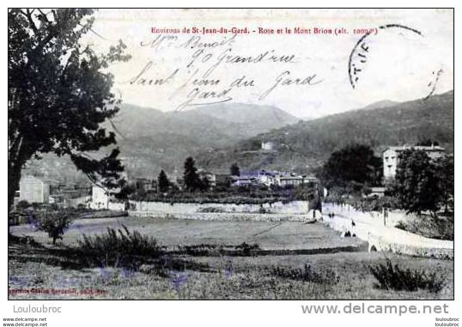 30 ENVIRONS DE SAINT JEAN DU GARD ROSE ET LE MONT BRION  EDIT BORDARIER - Saint-Jean-du-Gard