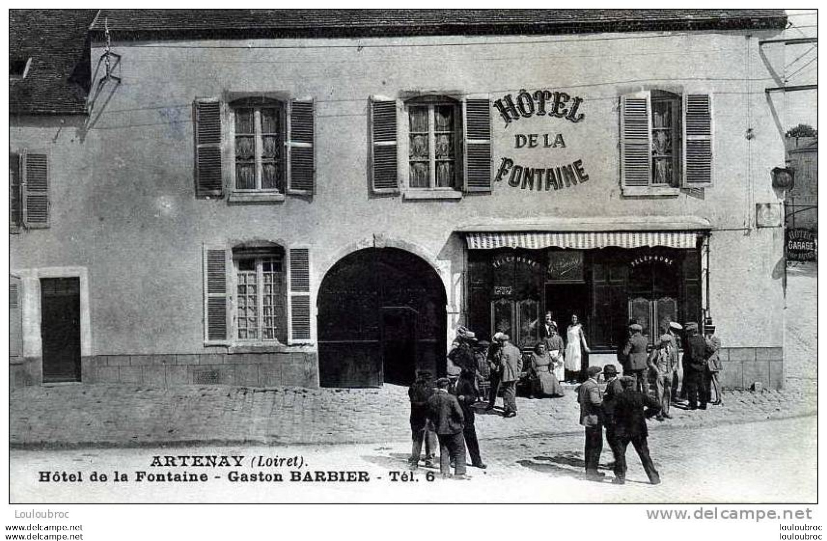45 ARTENAY HOTEL DE LA FONTAINE GASTON BARBIER EDIT COSSON - Artenay