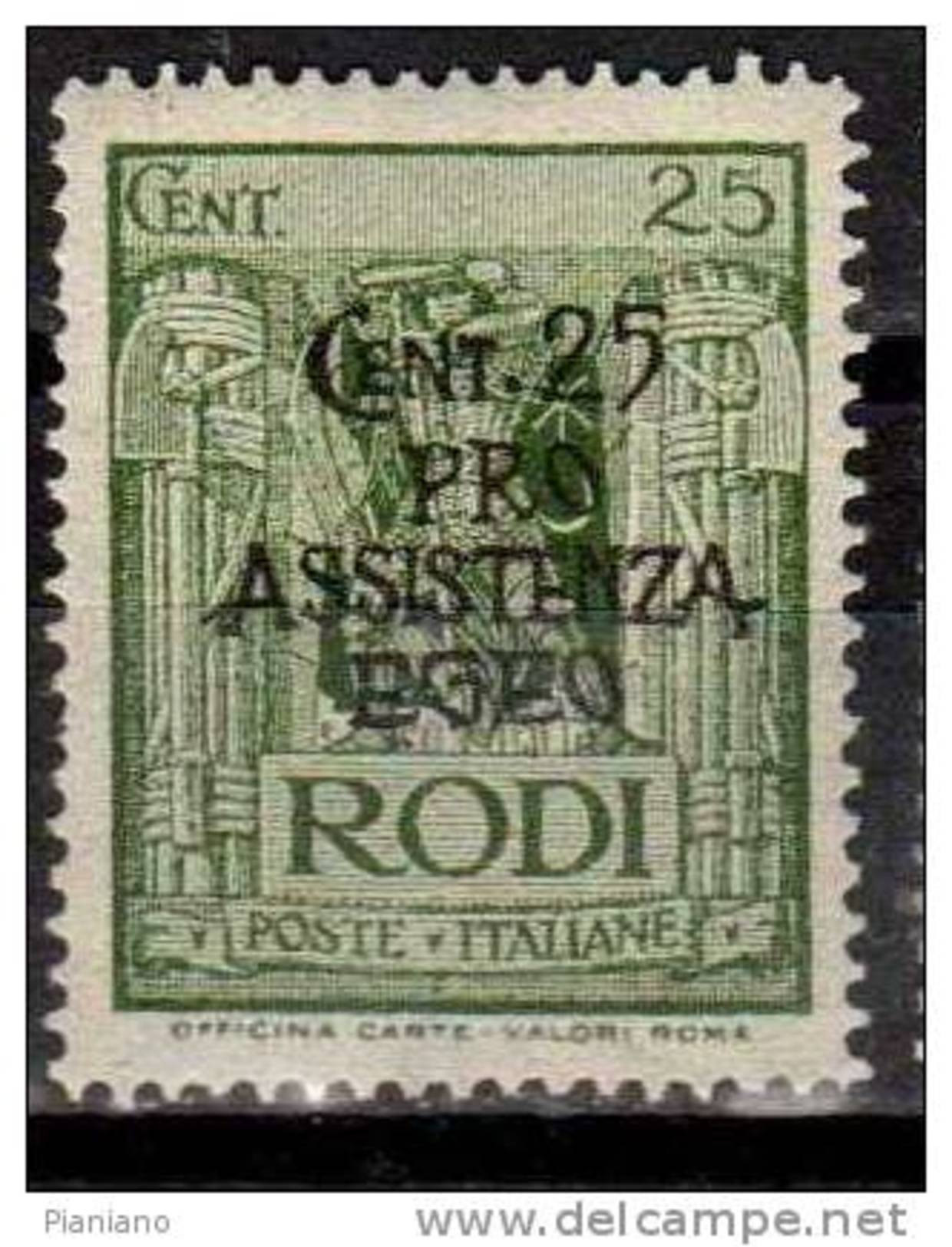 PIA - EGEO - 1943 : Occupazione Tedesca : Pro Assistenza Egeo  - (SAS  121) - Ägäis (Dt. Bes.)