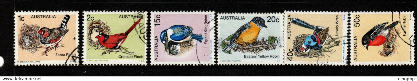 Australia ASC 738-43 1979 Australian Birds,used - Used Stamps