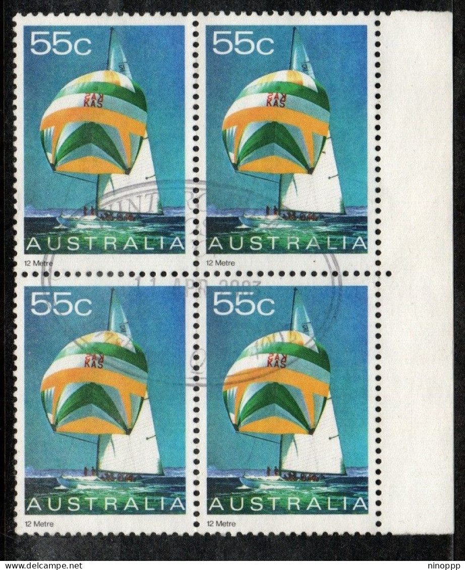 Australia ASC 820 1981 Yachting 55c 12 Metre Used Block 4 - Gebraucht