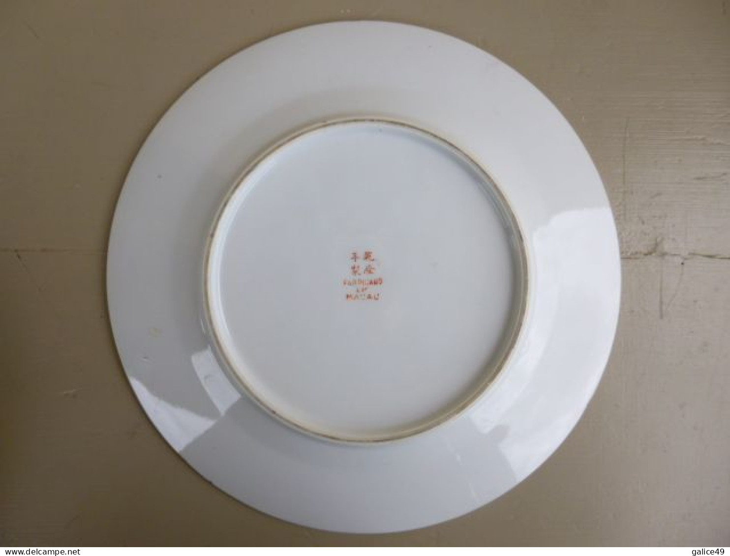 Assiette Macao Oiseaux - Diamètre 23 Cm . - Andere & Zonder Classificatie