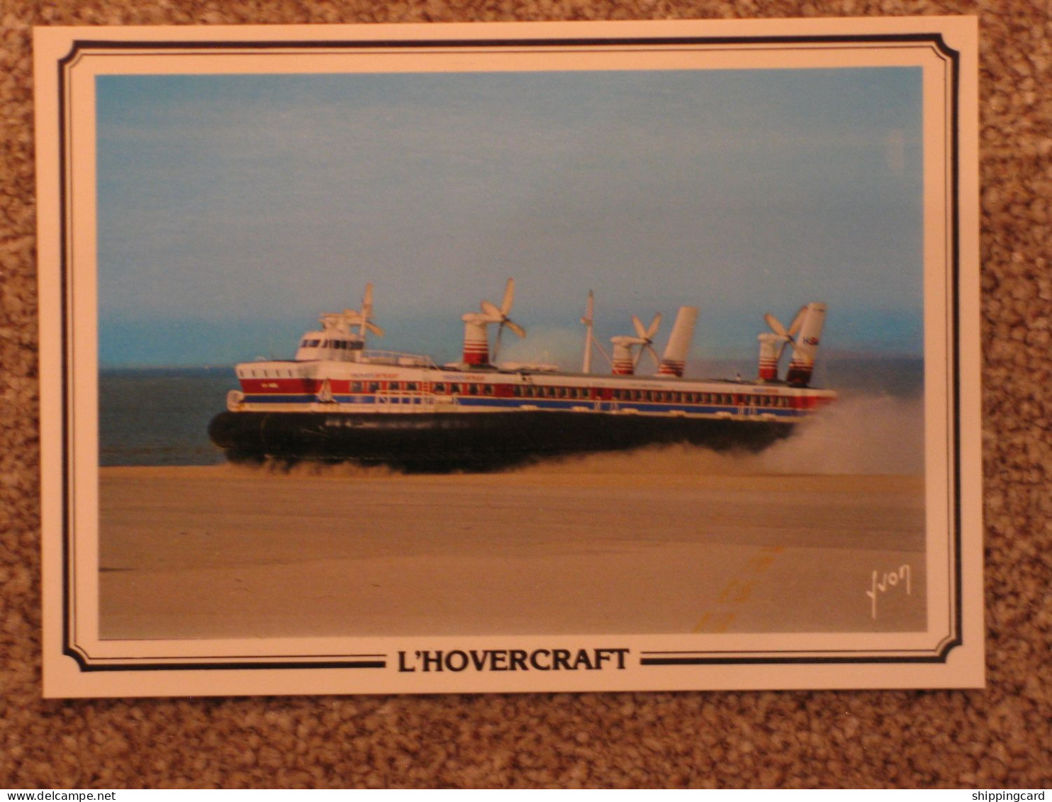 HOVERSPEED HOVERCRAFT - FRENCH-PUBLISHED CARD - Hovercraft