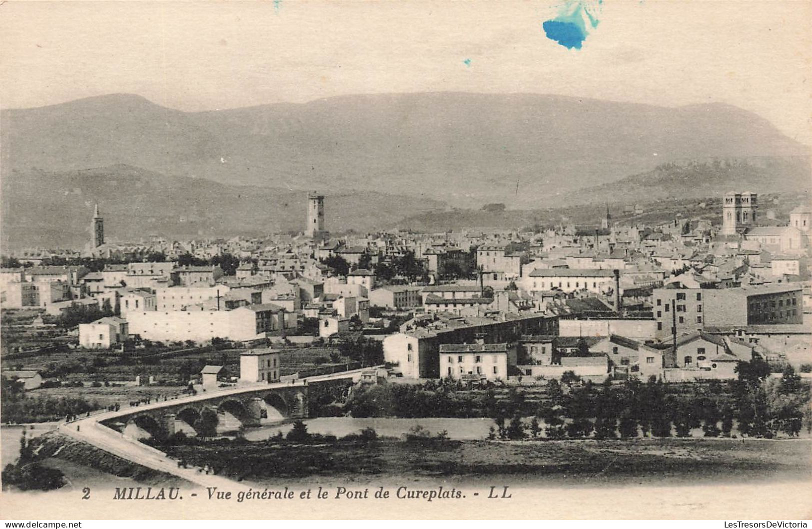 FRANCE - Millau - Vue Générale De La Ville Et Le Pont De Cureplats - LL - Carte Postale Ancienne - Millau