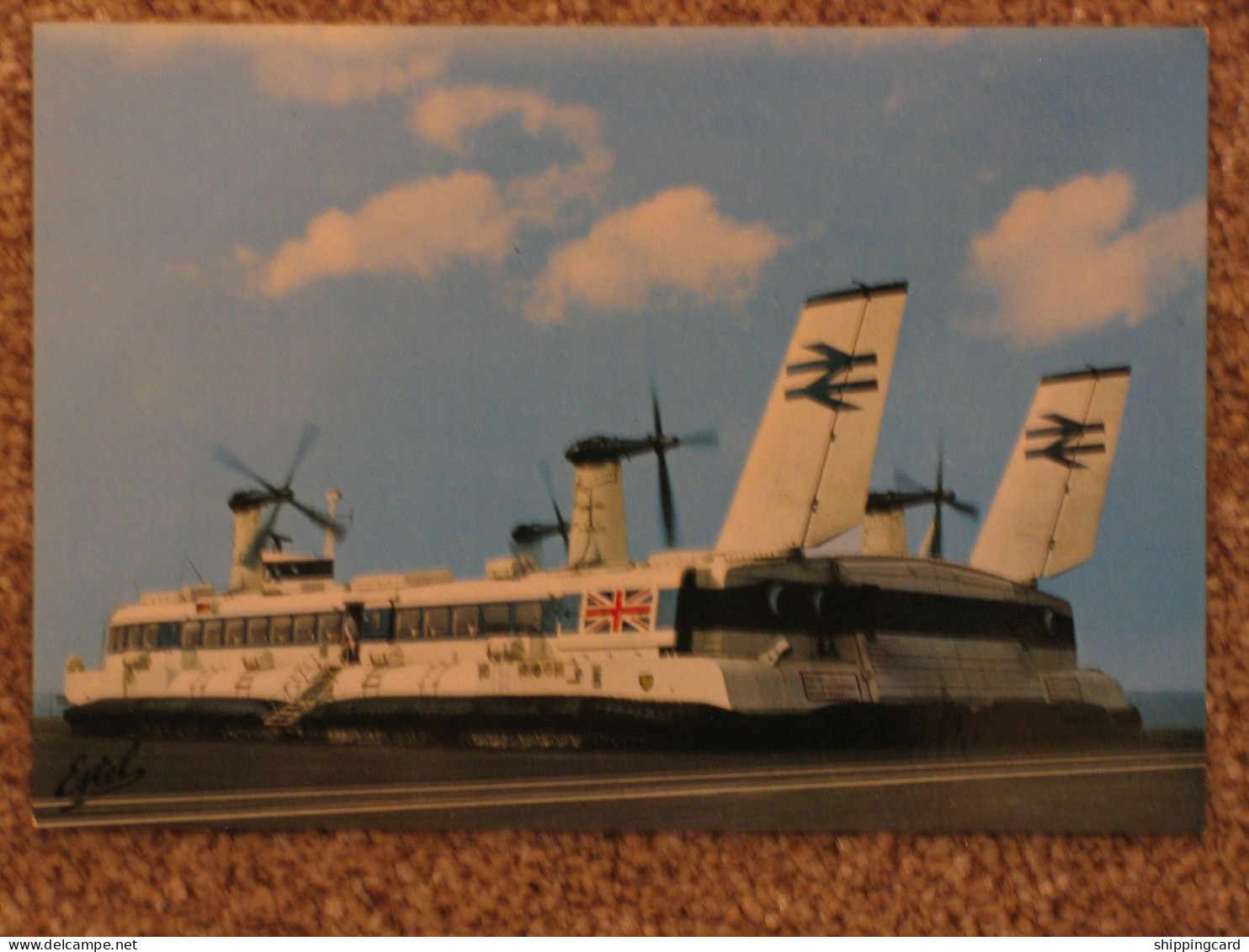 SEASPEED HOVERCRAFT ON LAND - FRENCH CARD - Hovercraft