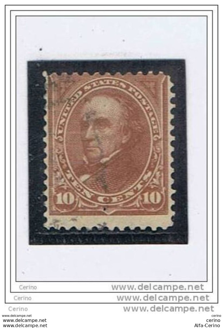 U.S.A.:  1898  WEBSTER  -  10 C. USED  STAMP  -  FIL. 1  -  YV/TELL. 127 - Used Stamps