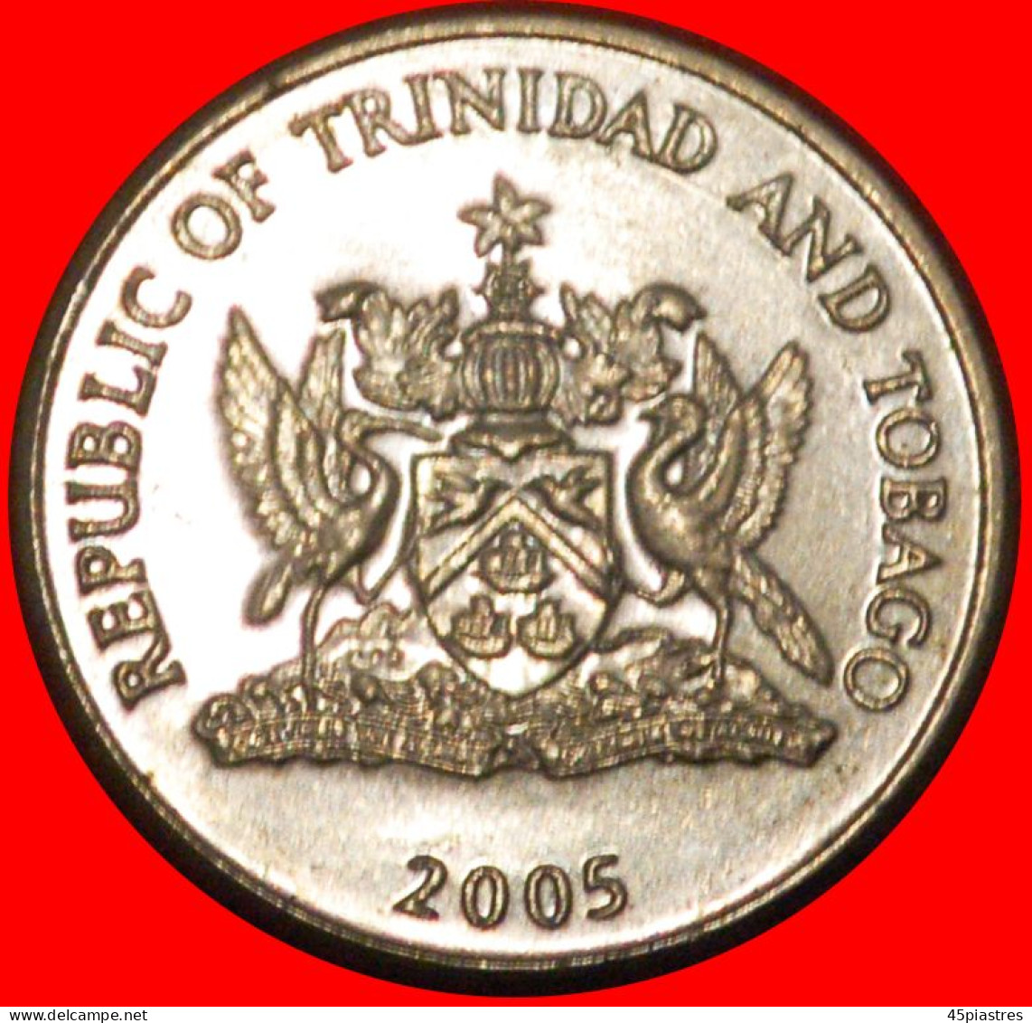 * GREAT BRITAIN (1976-2017): TRINIDAD AND TOBAGO  25 CENTS 2005 SHIPS!· LOW START ·  NO RESERVE! - Trindad & Tobago