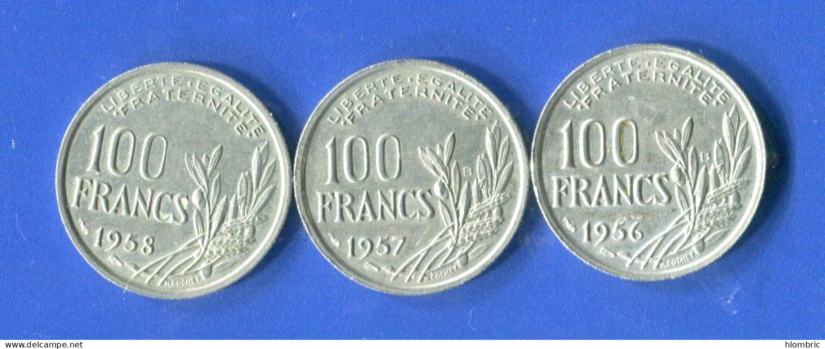 100 Fr  1956 B +1957b  +1958 - 100 Francs