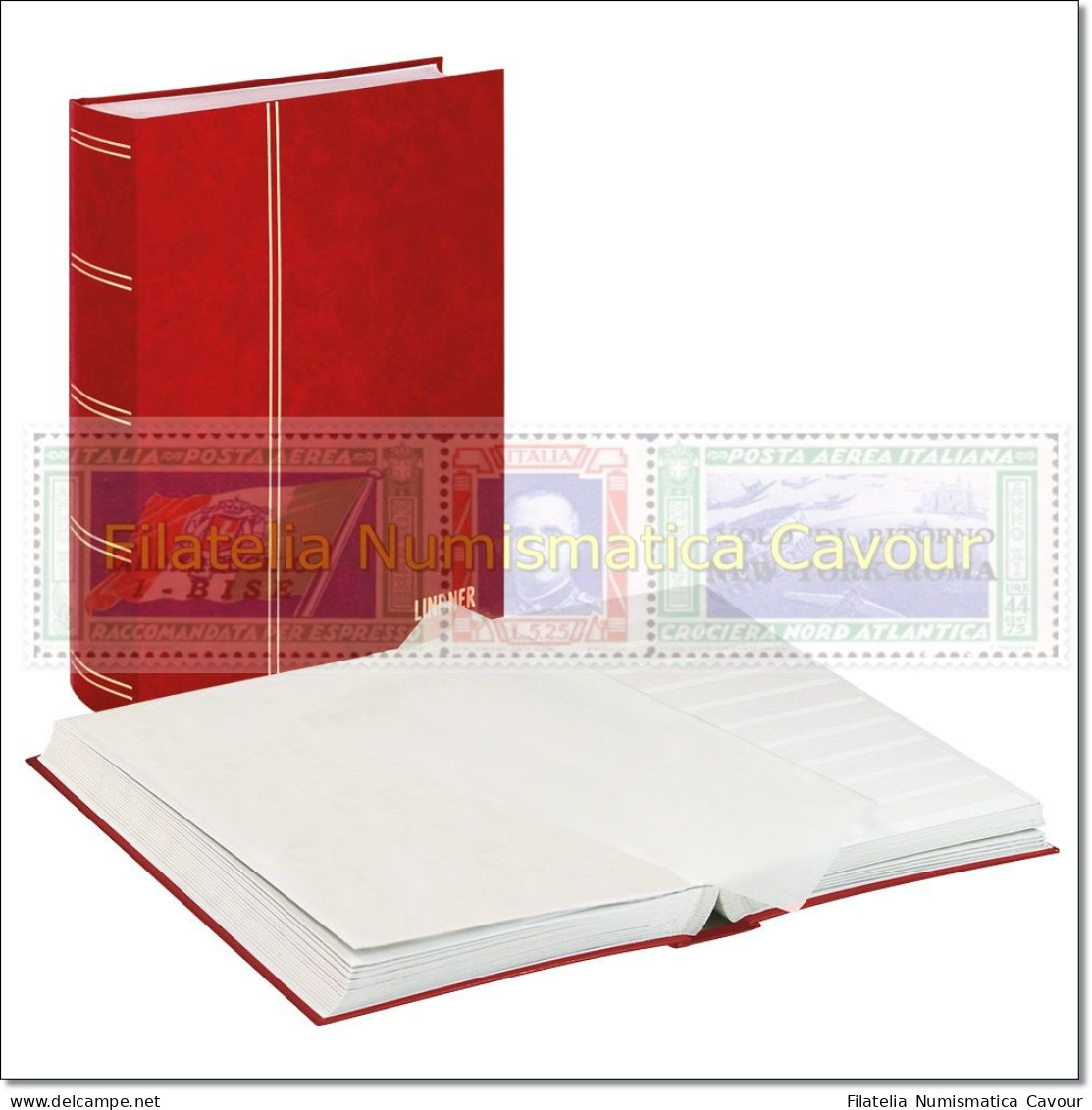 CLASSIFICATORE 30 Pagine FONDO BIANCO COPERTINA IMBOTTITA SIMILPELLE - NERO - Large Format, White Pages