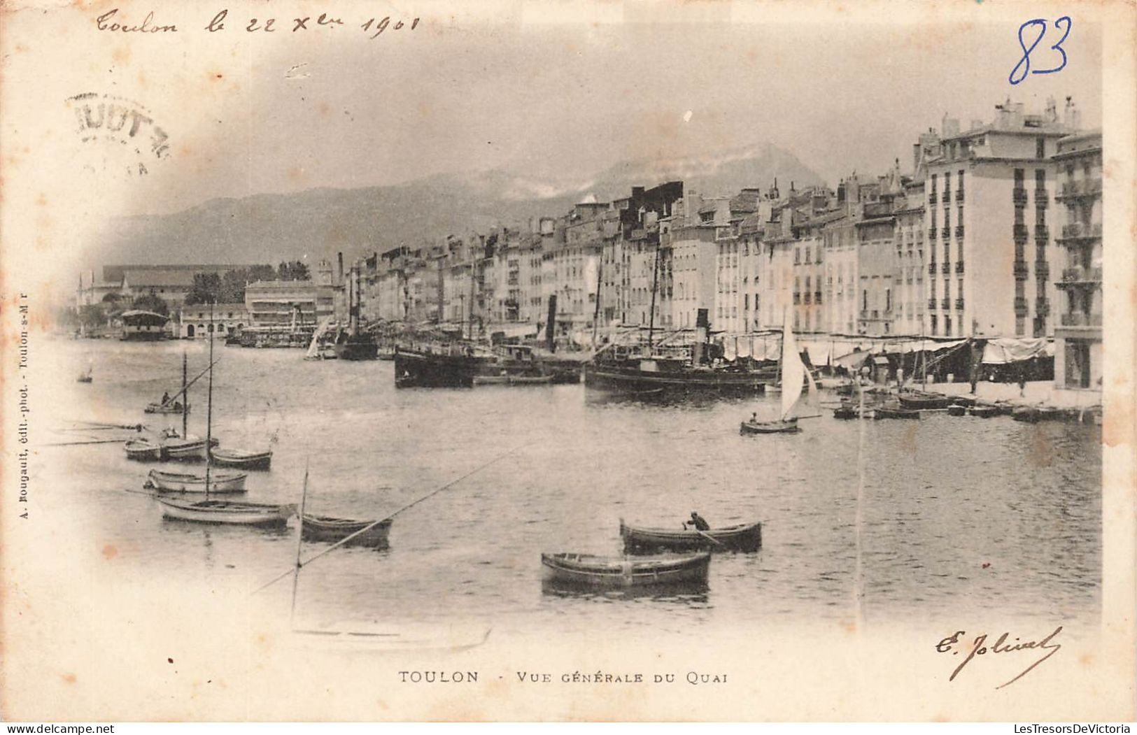 FRANCE - Toulon - Vue Générale Du Quai - Carte Postale Ancienne - Toulon