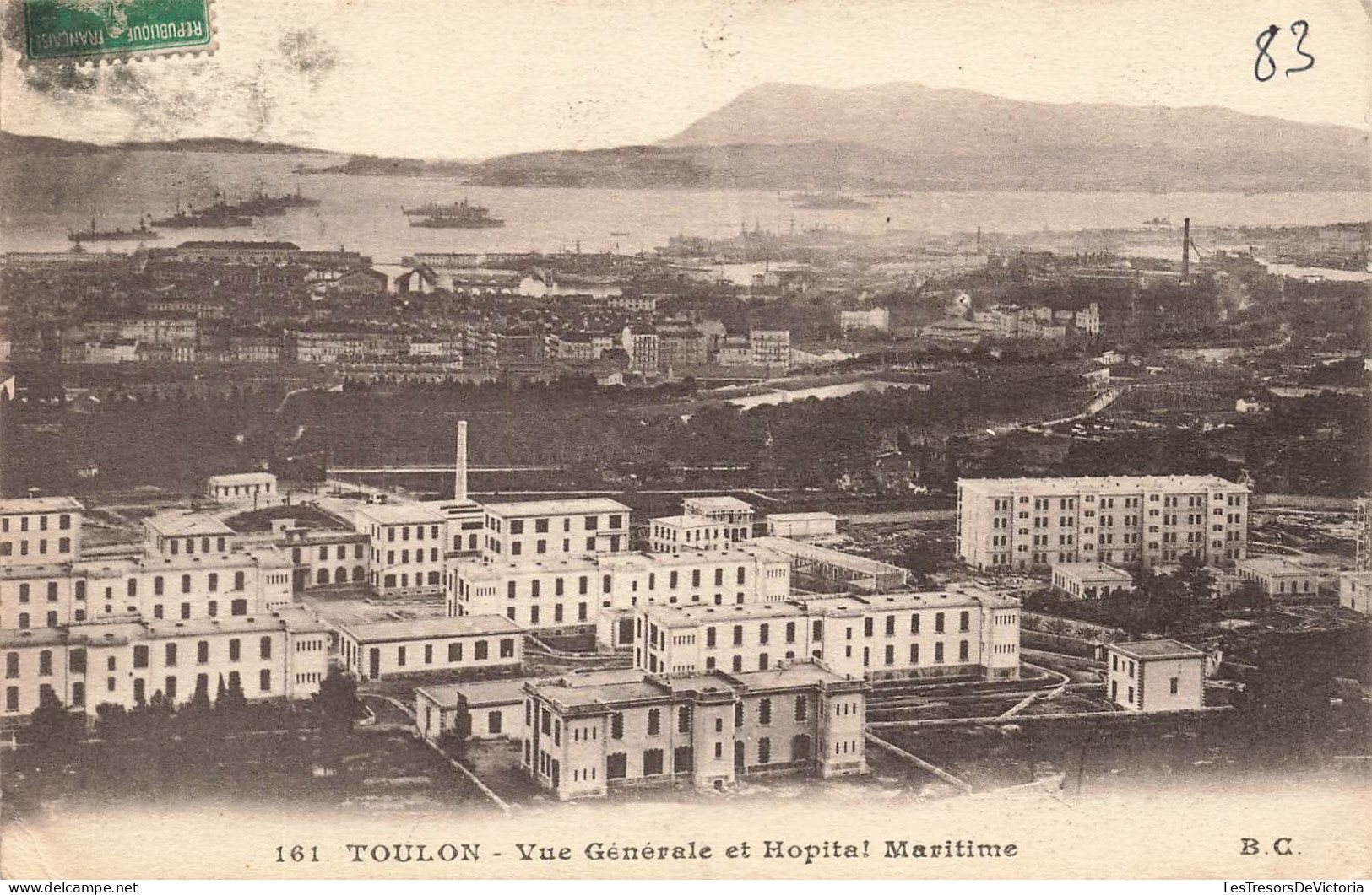 FRANCE - Toulon - Vue Générale Et Hopital Maritime - Carte Postale Ancienne - Toulon