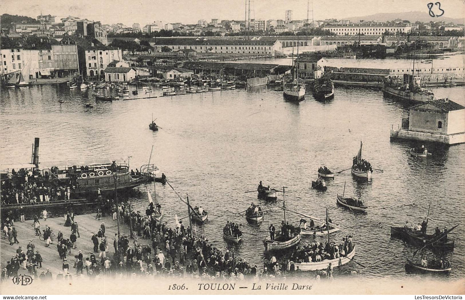 FRANCE - Toulon - Vue Générale De La Vieille Darse - Animé - Carte Postale Ancienne - Toulon