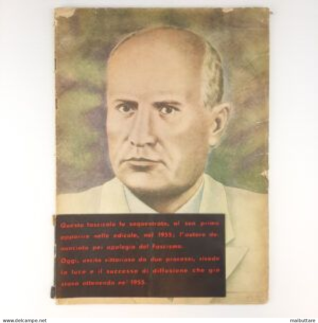 Rivista, Benito Mussolini Cen Centro Editoriale Nazionale Pino Rauti 1957 Pubblicazione D'epoca - Guerra 1939-45