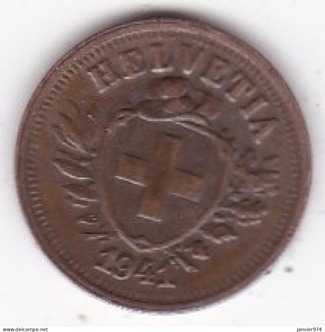 Suisse 1 Rappen 1941 B, En Bronze , KM# 3 - 1 Centime / Rappen