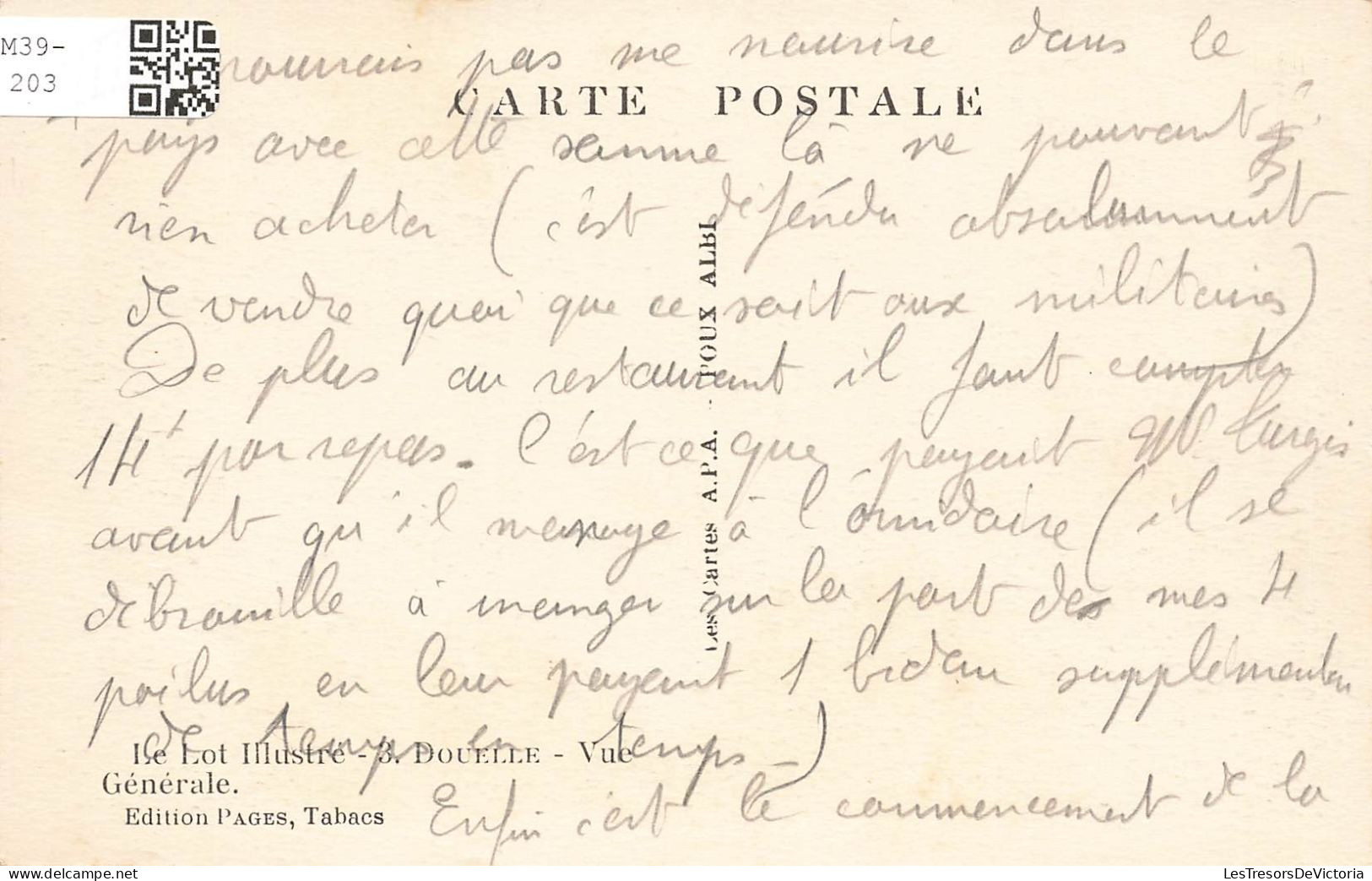 FRANCE - Douelle -  Vue Générale De La Ville - Carte Postale Ancienne - Autres & Non Classés