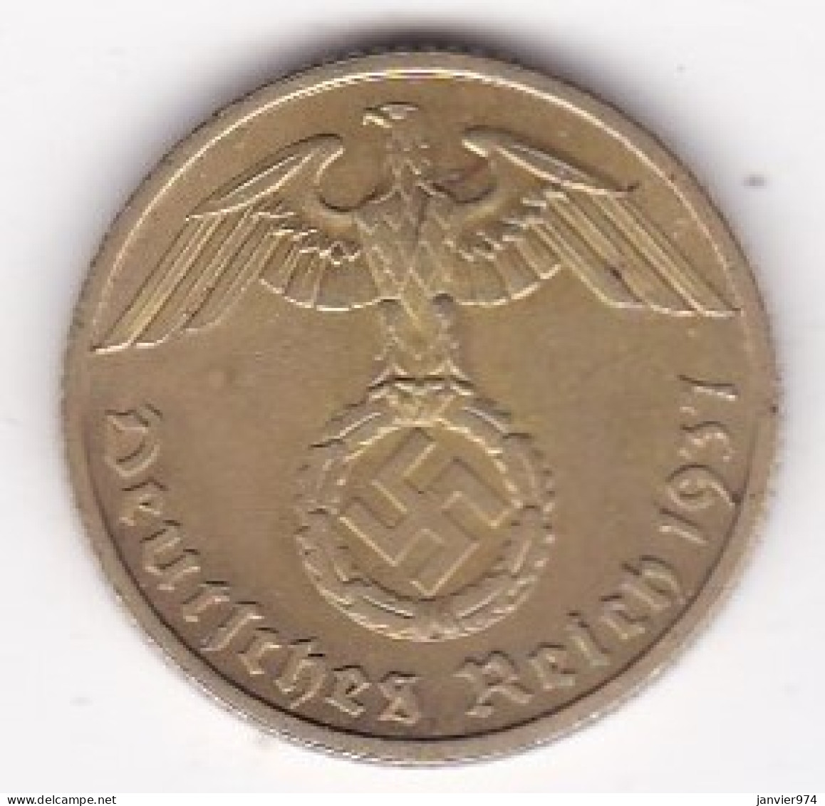 10 Reichspfennig 1937 F STUTGART . Bronze-aluminium - 10 Reichspfennig