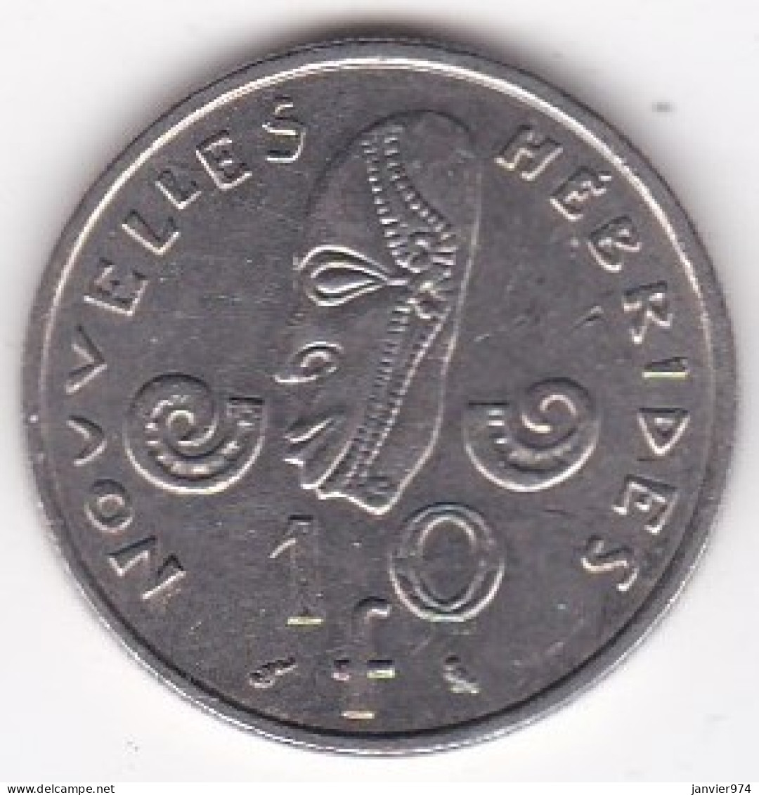 Nouvelles - Hébrides 10 Francs 1973 En Nickel, Lec# 31 - Nouvelles-Hébrides