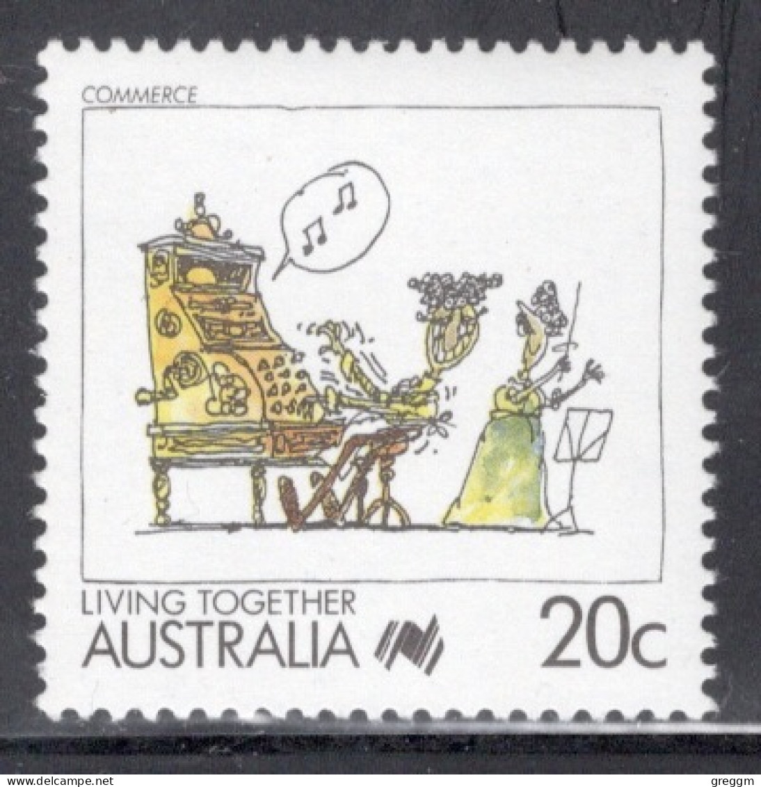 Australia 1988 Single Stamp - Living Together - Cartoons In Unmounted Mint - Nuevos