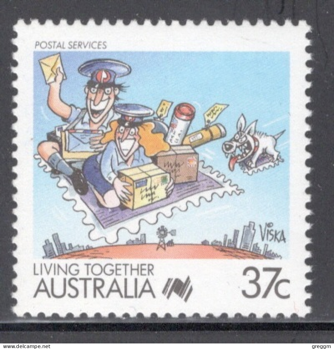 Australia 1988 Single Stamp - Living Together - Cartoons In Unmounted Mint - Mint Stamps