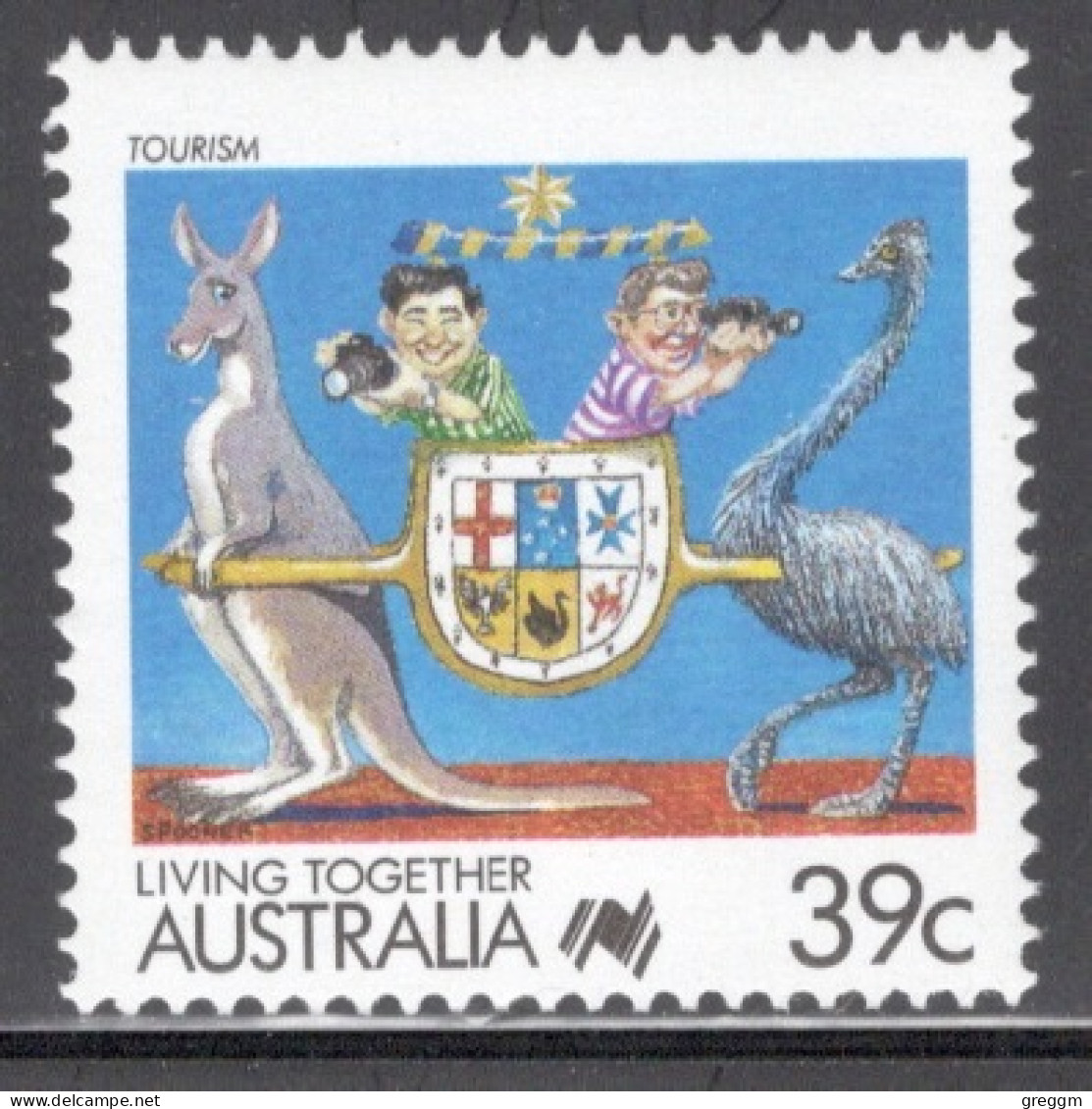 Australia 1988 Single Stamp - Living Together - Cartoons In Unmounted Mint - Neufs