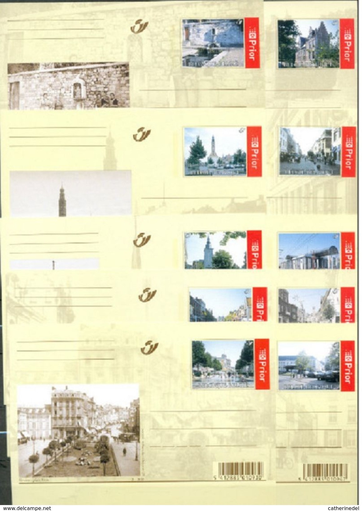 Année 2003 : CA108-CA117/BK188-BK117 - Autrefois ... Et Maintenant - Illustrated Postcards (1971-2014) [BK]