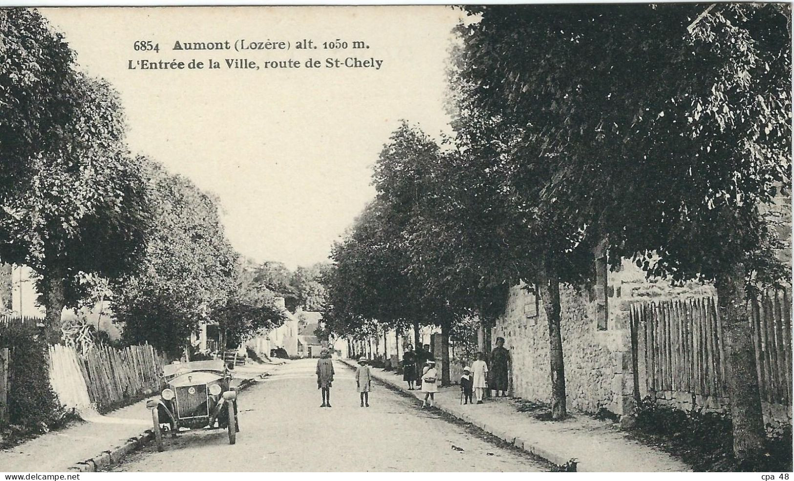 LOZERE : Aumont-Aubrac : Entrée De La Ville, Route De St Chely - Aumont Aubrac