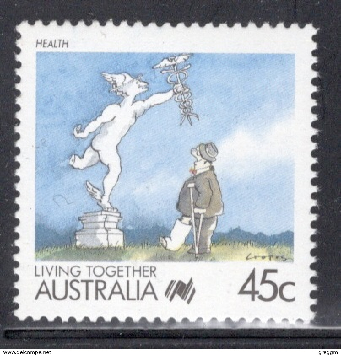 Australia 1988 Single Stamp - Living Together - Cartoons In Unmounted Mint - Nuevos