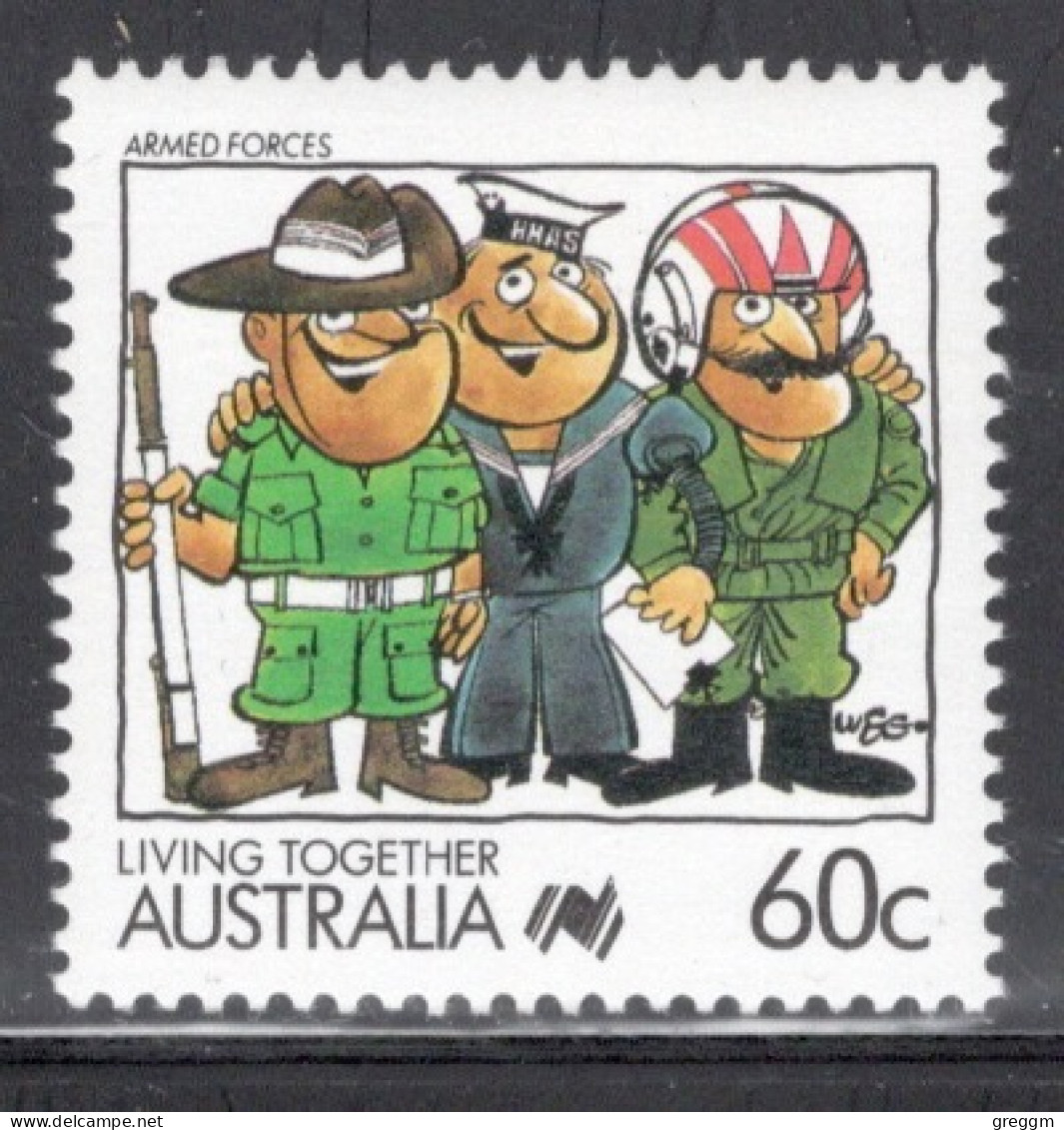 Australia 1988 Single Stamp - Living Together - Cartoons In Unmounted Mint - Ungebraucht