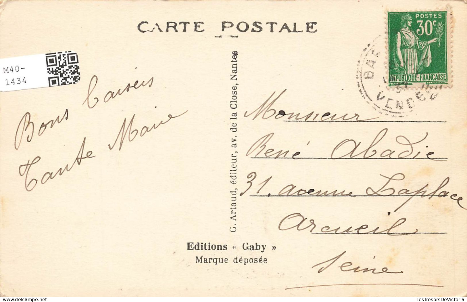 FRANCE - Barbatre - Ile De Noirmoutier - Vue Générale D'un Joli Coin Dans Les Pins - Carte Postale Ancienne - Noirmoutier