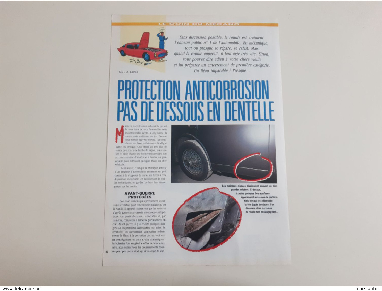 Protection Anticorrosion - Coupure De Presse Technique - Altri & Non Classificati