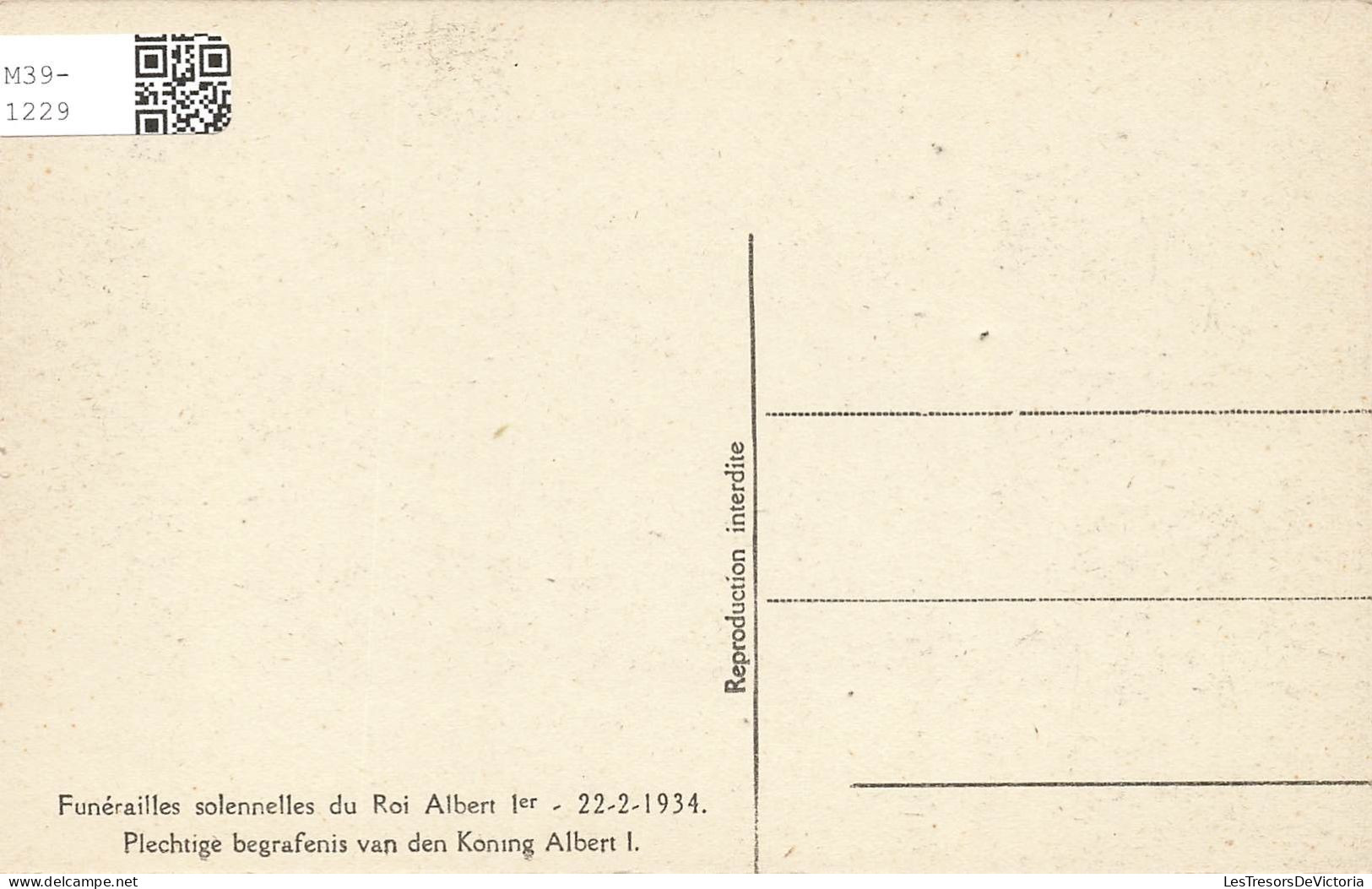 HISTOIRE - Funérailles Solennelles Du Roi Albert Ier - 22 Février 1934 - Foule - Carte Postale Ancienne - History