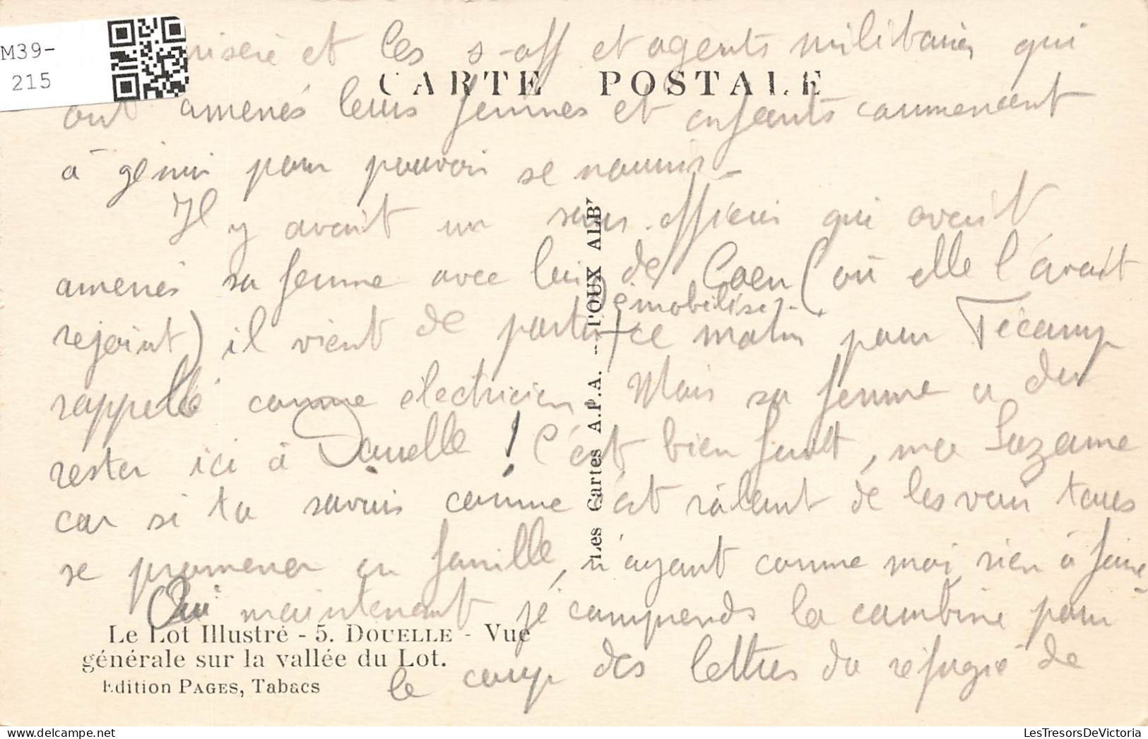 FRANCE - Douelle - Vue Générale Sur La Vallée Du Lot - Carte Postale Ancienne - Other & Unclassified